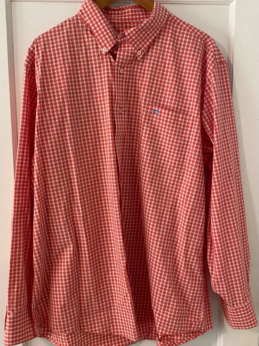 Southern Tide Men's 2XL Gingham Button-Down Long Sleeve Shirt